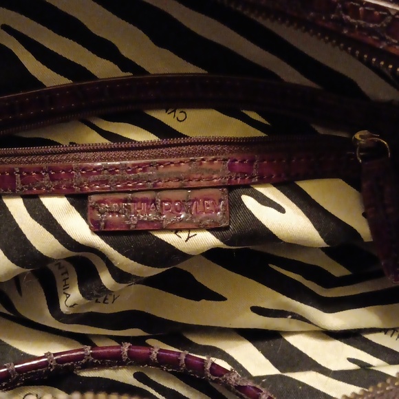 CYNTHIA ROWLEY BROWN SNAKE / LEOPARD PONY SKIN SATCHEL LARGE - Picture 6 of 12